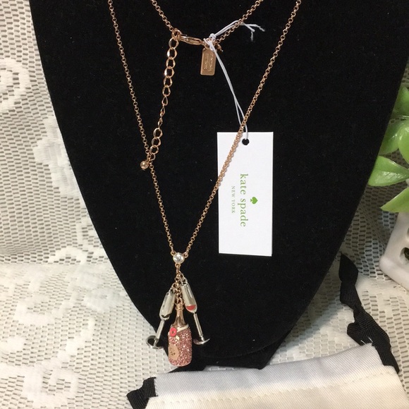 Kate Spade Make Magic Champagne Cluster Necklace - Picture 4 of 8